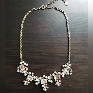 Clear Rhinestone Statement Necklace from LOFT